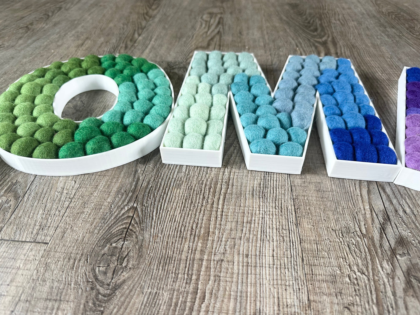 WELCOME Felt Ball Letters