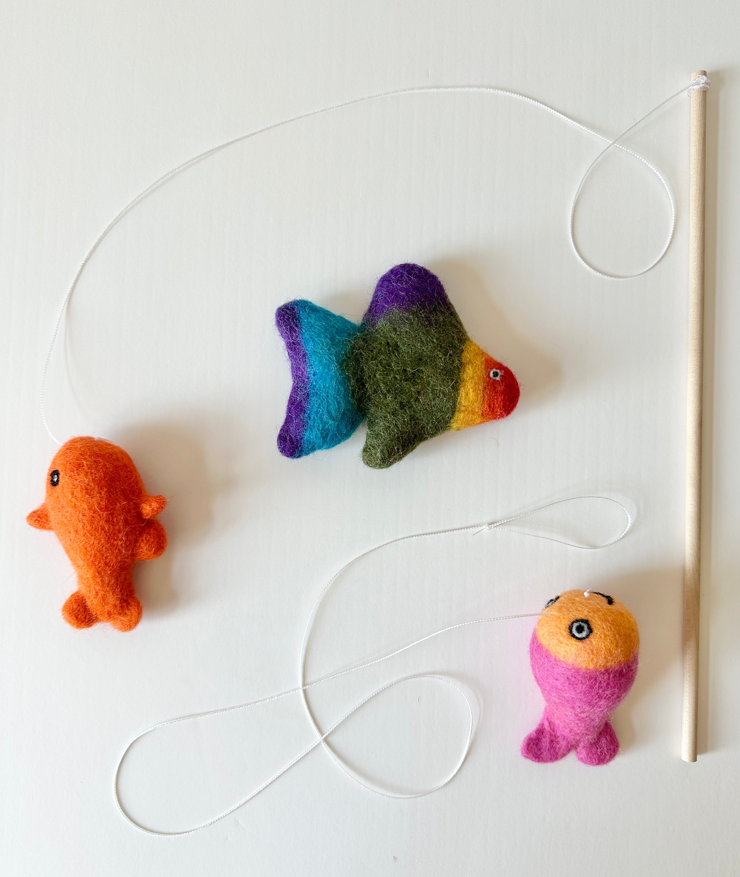 Fish Teaser and/or Kicker Toy – Wool Jamboree