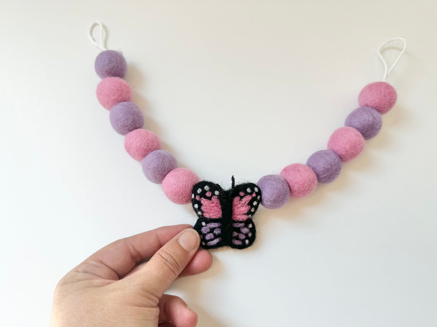 Pink & Purple Butterfly Curtain Ties