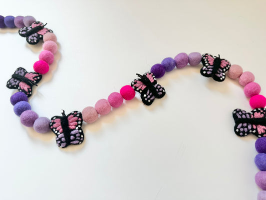 Pink/Lilac Ombre Butterfly Garland