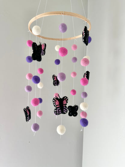 Girly Butterfly Ceiling Mobile