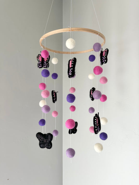 Girly Butterfly Ceiling Mobile