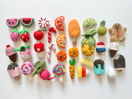 Felted Wool Play Food