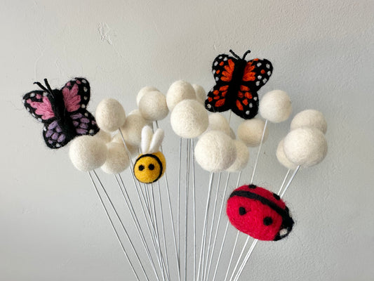 Bug Bouquet (w/ or w/o felt ball stems)