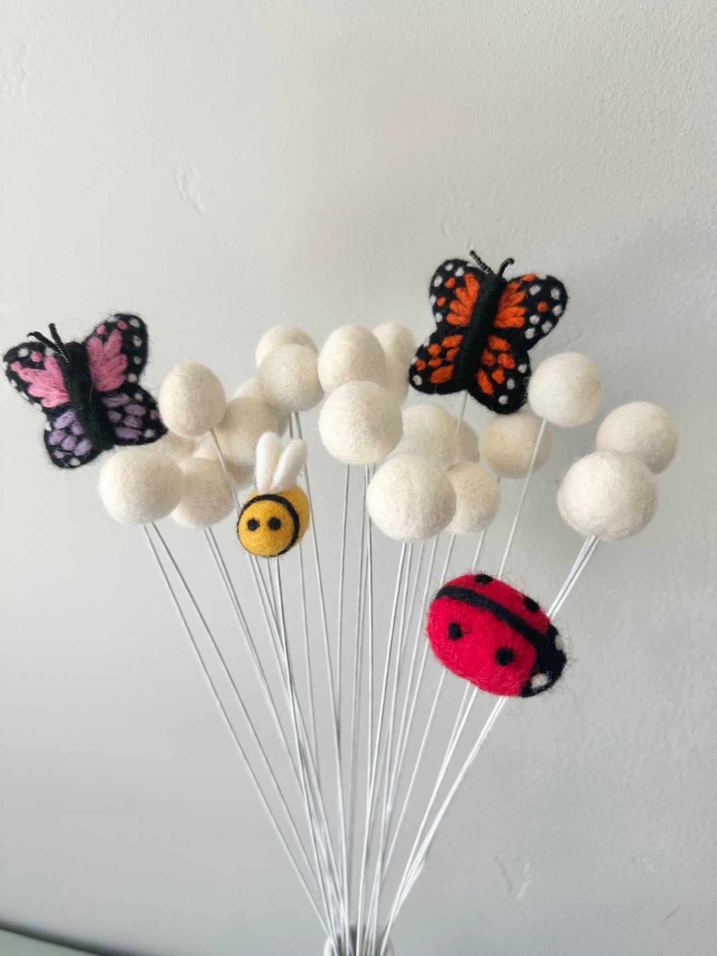 Bug Bouquet (w/ or w/o felt ball stems)
