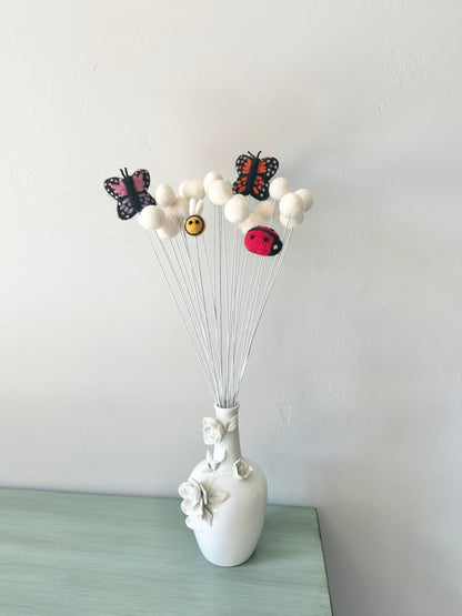 Bug Bouquet (w/ or w/o felt ball stems)