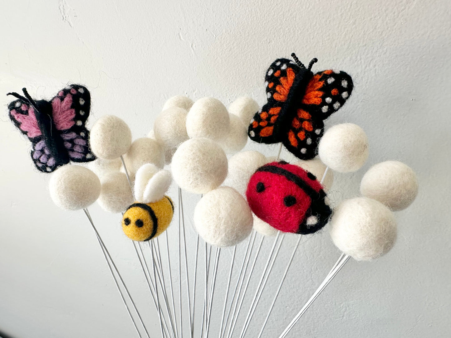 Bug Bouquet (w/ or w/o felt ball stems)
