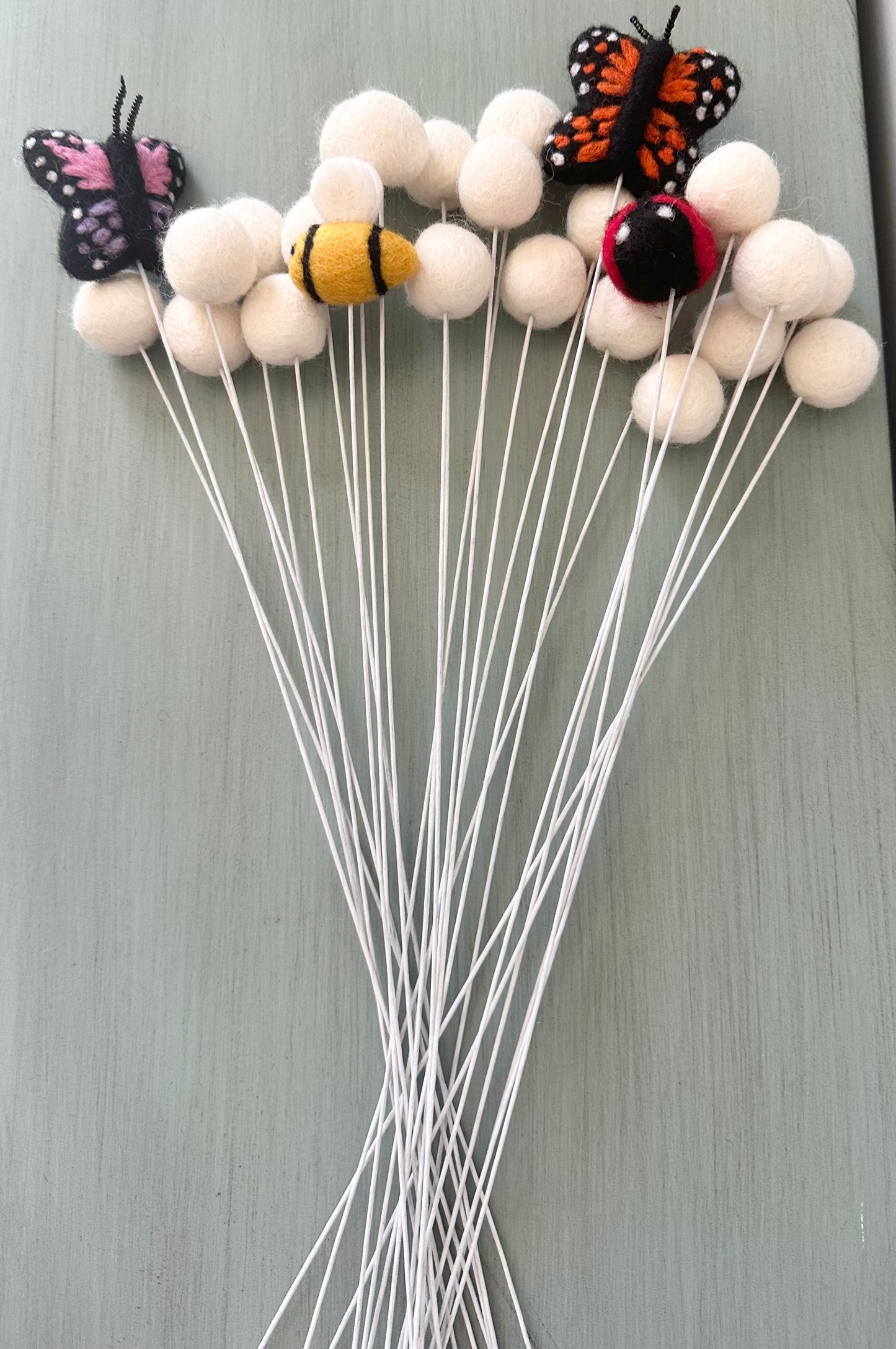 Bug Bouquet (w/ or w/o felt ball stems)