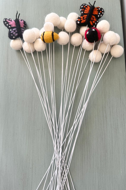 Bug Bouquet (w/ or w/o felt ball stems)