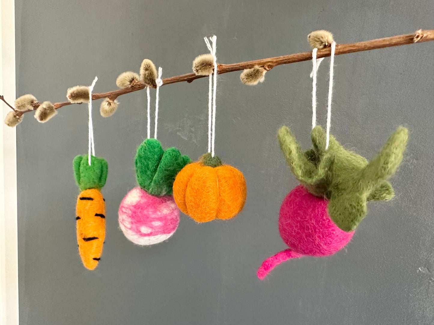 Garden Veggie Ornaments