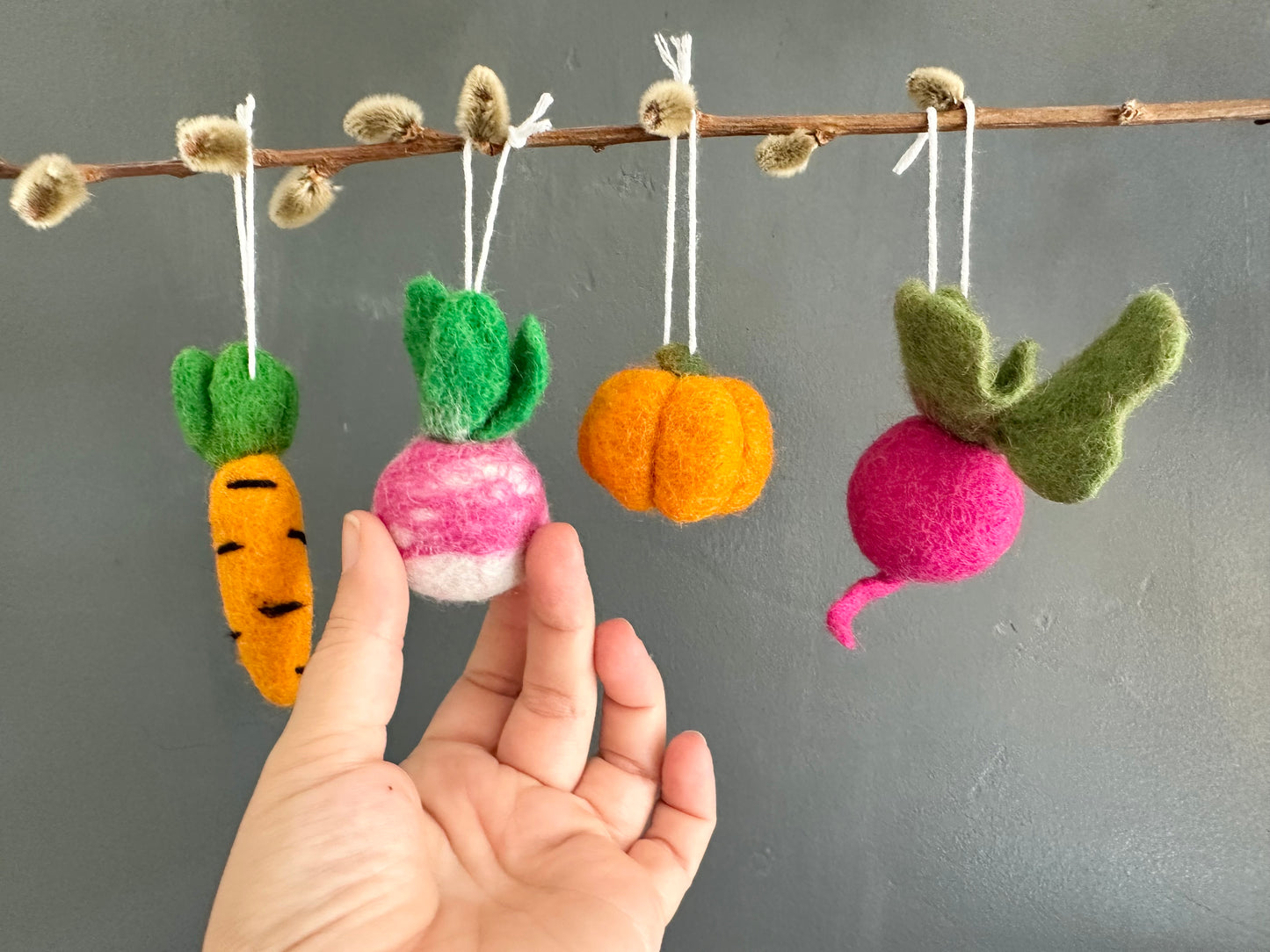 Garden Veggie Ornaments
