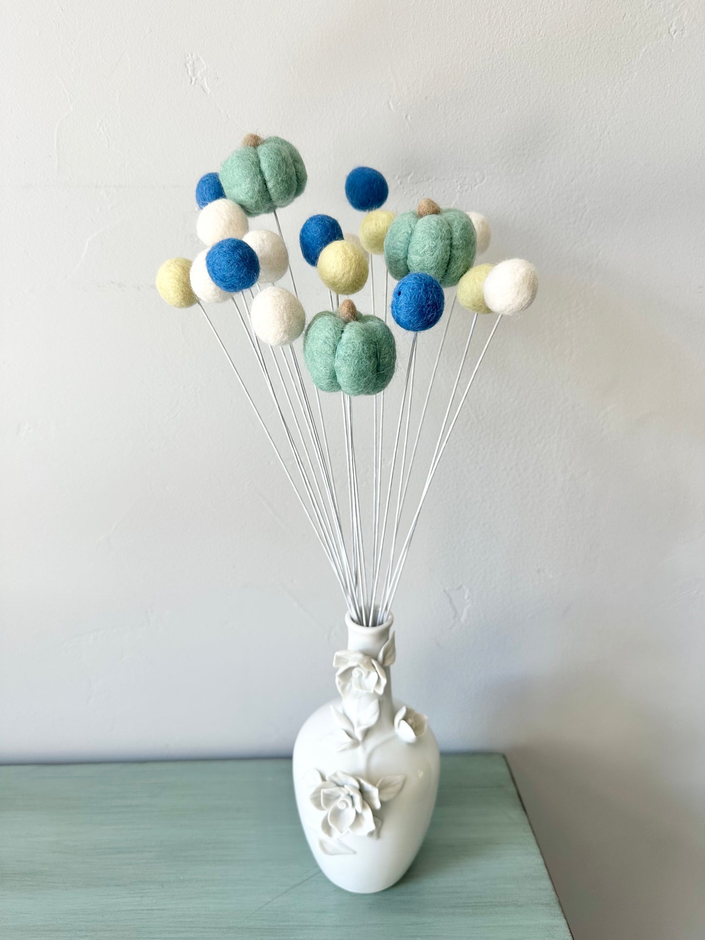 Blue Pumpkin Bouquet