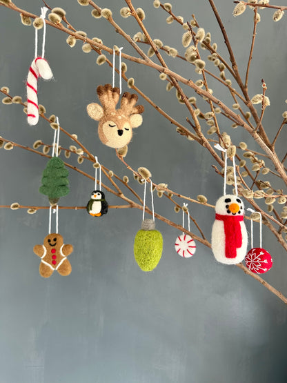 Felted Christmas Ornaments