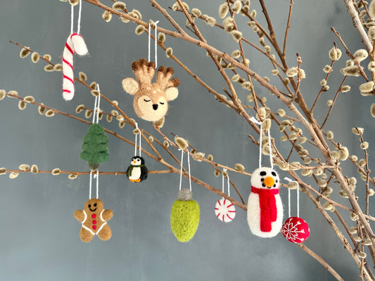 Felted Christmas Ornaments
