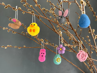 Felted Spring/Easter Ornaments