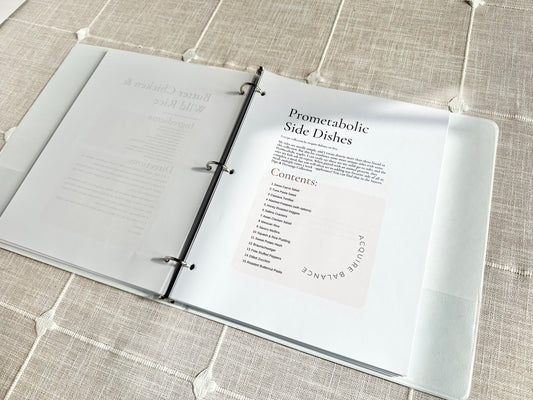 158 ProMetabolic Recipes & Meal Plans - Physical Binder Shipped to you!
