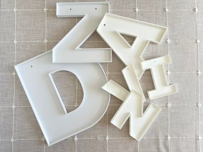 EMPTY Felt Ball Letters & Numbers