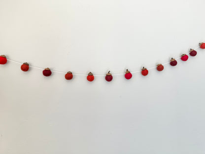 Shades of Red Wool Acorns