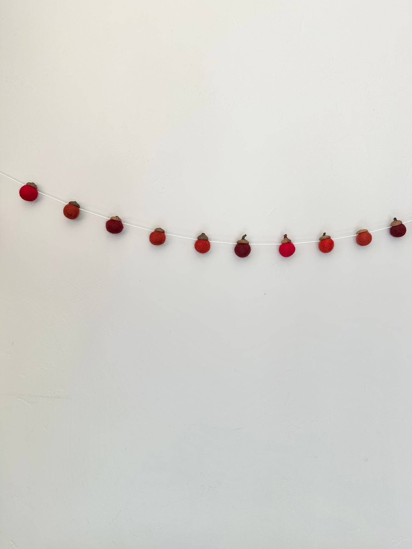 Shades of Red Wool Acorns