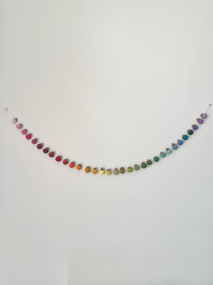 Rainbow Ombre Wool Acorns