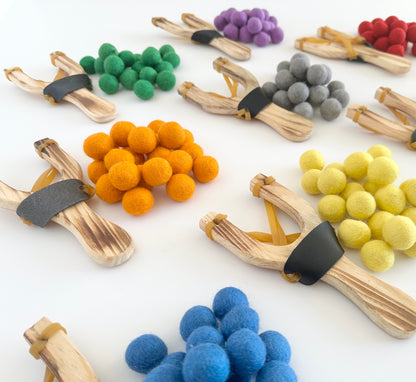 Slingshot & Solid Ammo Set