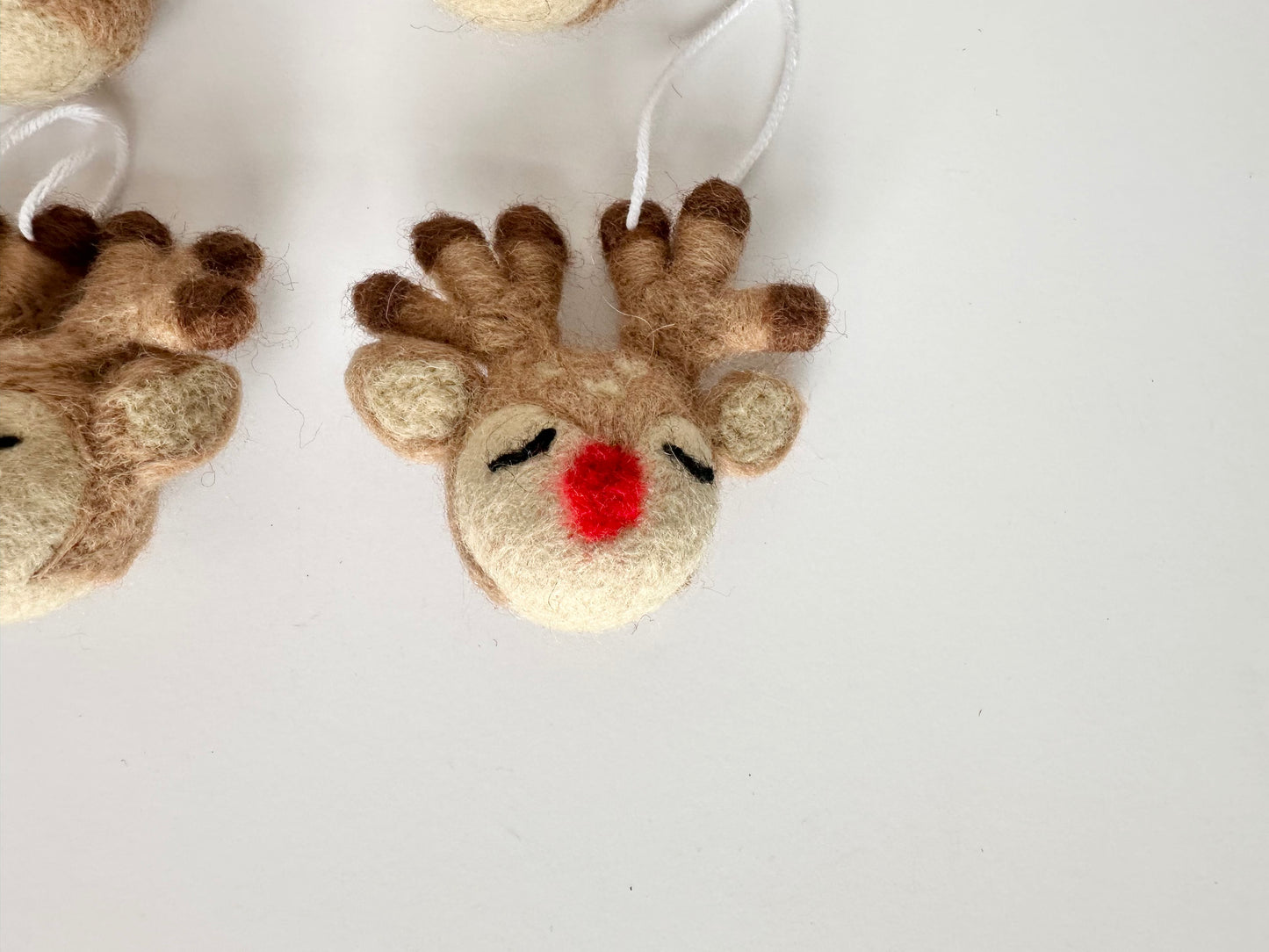 Santa & His Reindeer Ornaments