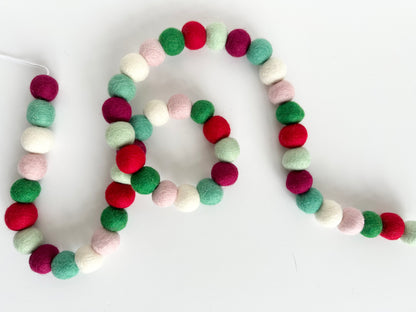 Pinks & Mints Christmas Garland