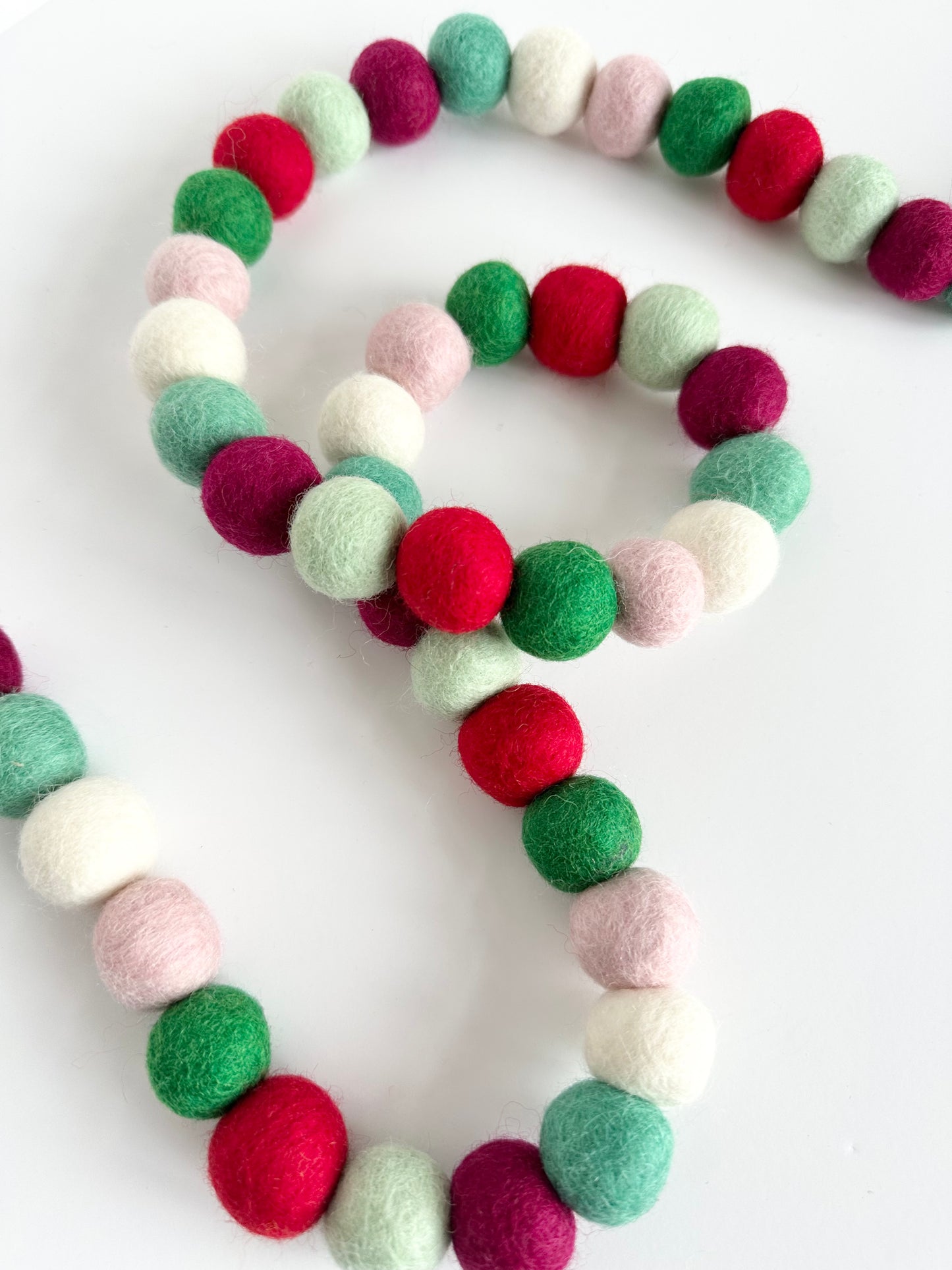 Pinks & Mints Christmas Garland