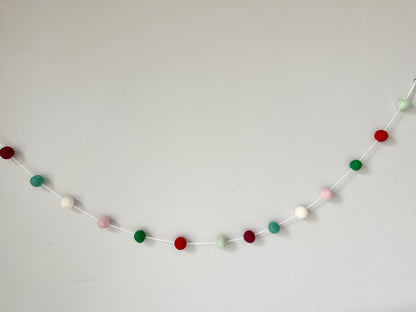 Pinks & Mints Christmas Garland