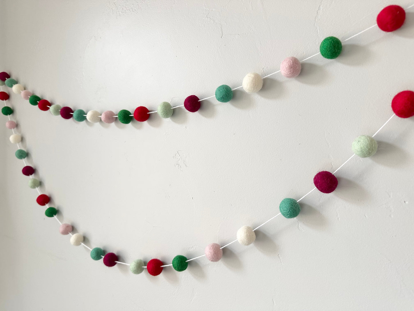 Pinks & Mints Christmas Garland
