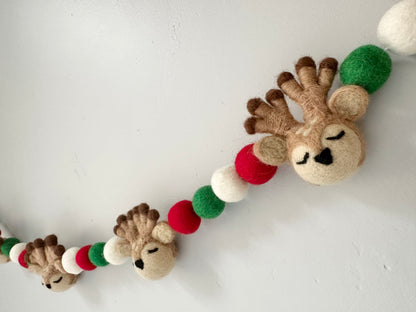 Christmas Deer Garland