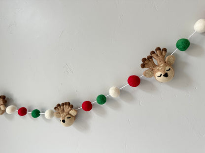 Christmas Deer Garland