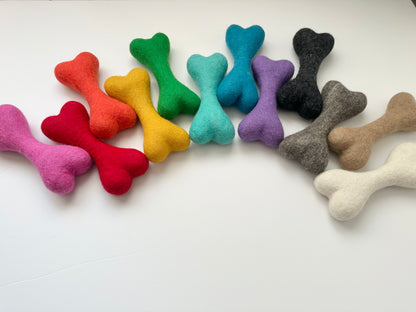 Large Solid Wool Dog Bones