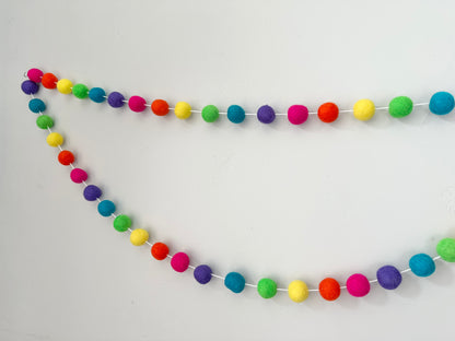 Neon Rainbow Garland