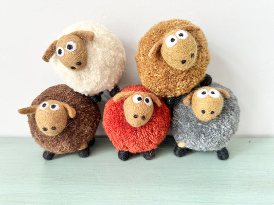 Fluffy Sheep Figurine