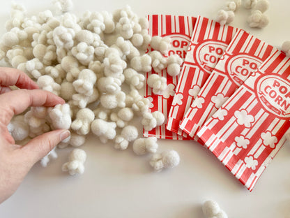 Felt Popcorn Pieces