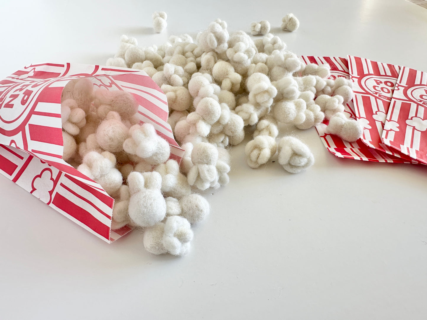 Felt Popcorn Pieces