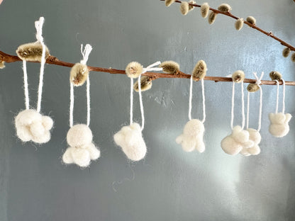 Felt Popcorn Ornaments