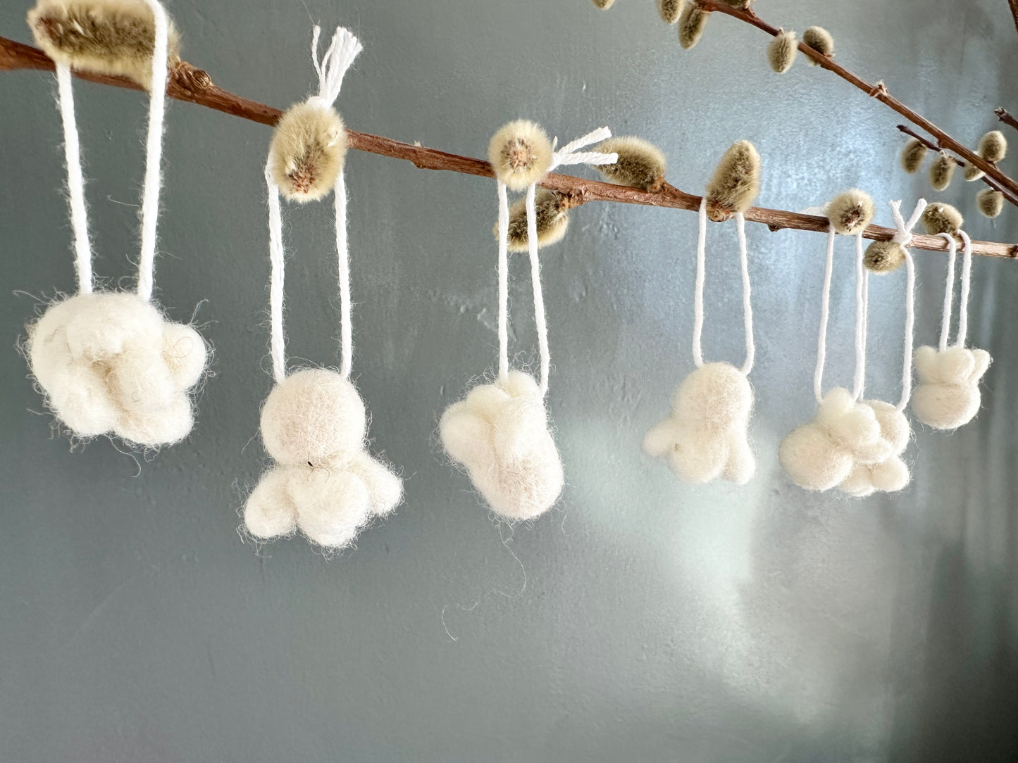 Felt Popcorn Ornaments