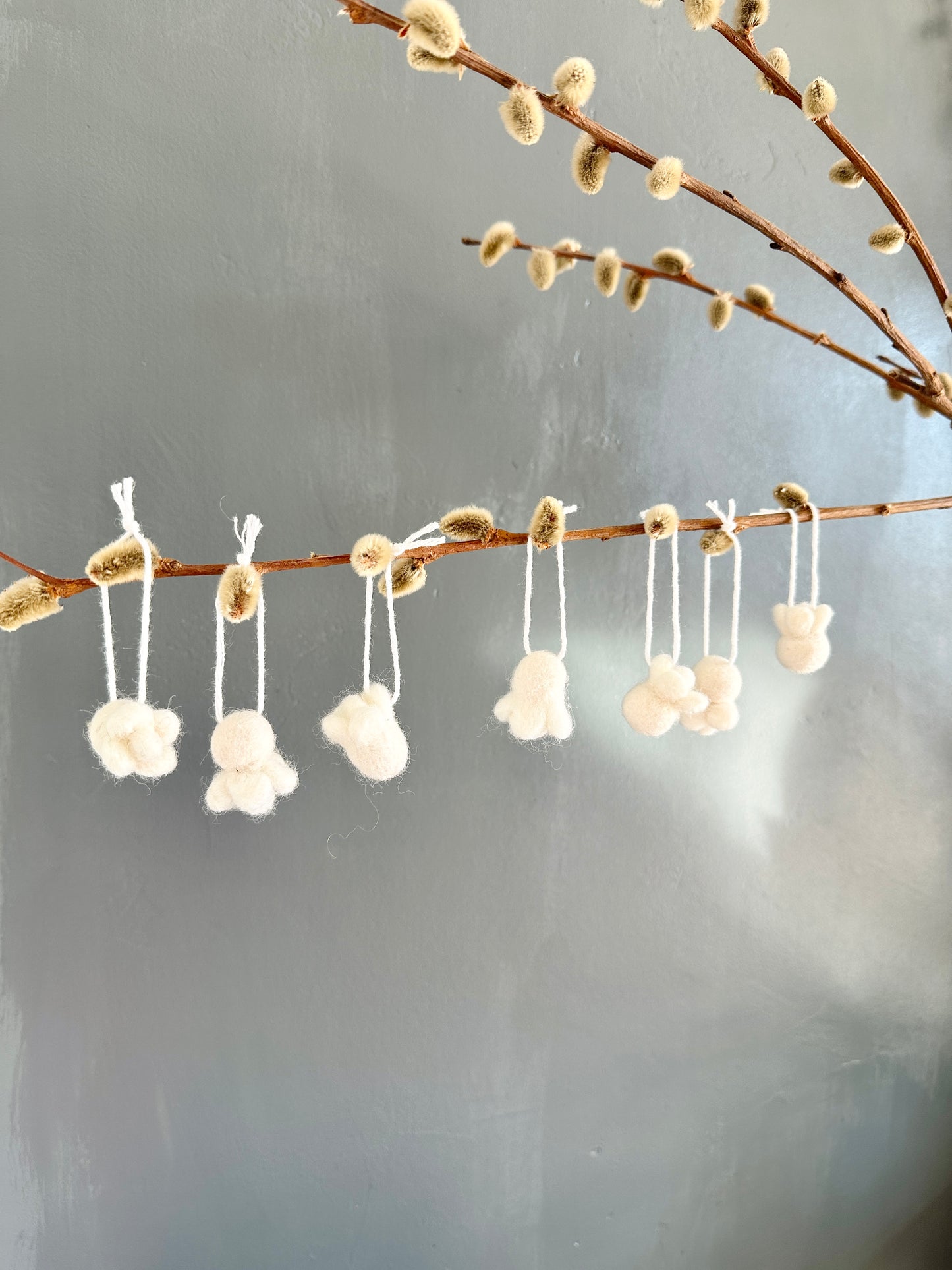 Felt Popcorn Ornaments