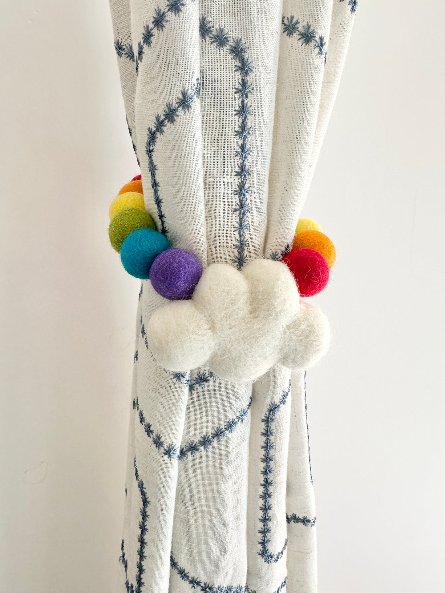 Rainbow Cloud Curtain Tie