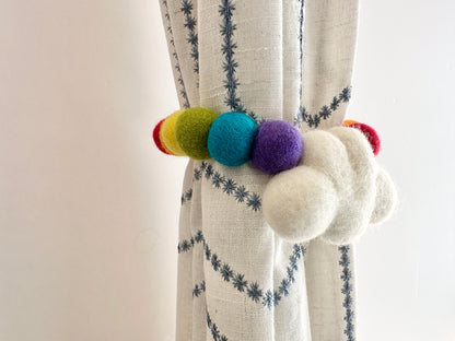 Rainbow Cloud Curtain Tie