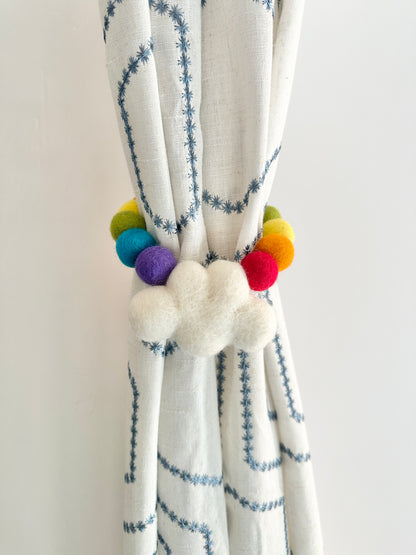 Rainbow Cloud Curtain Tie
