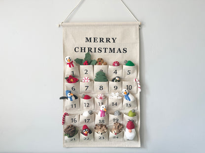 Christmas Countdown with Felted Items
