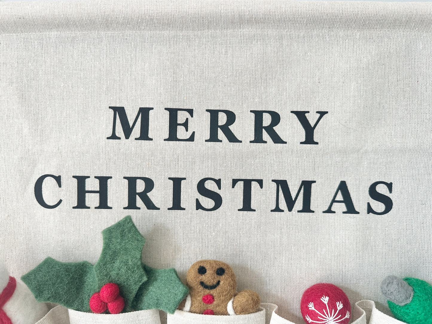 Christmas Countdown with Felted Items