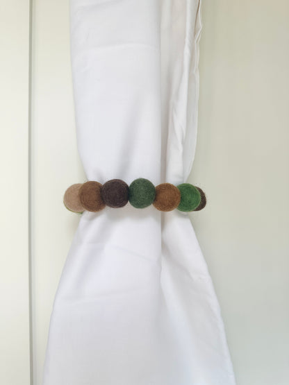 Army Camouflage Curtain Ties