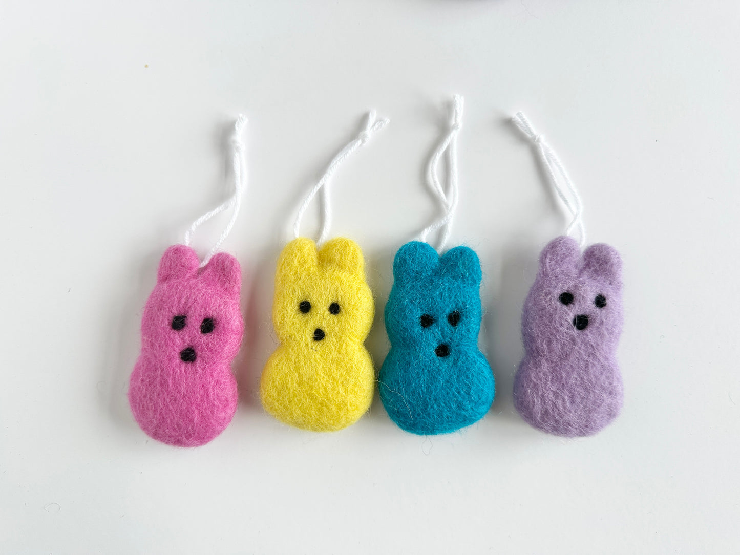 Wool Felted Bunny Ornament
