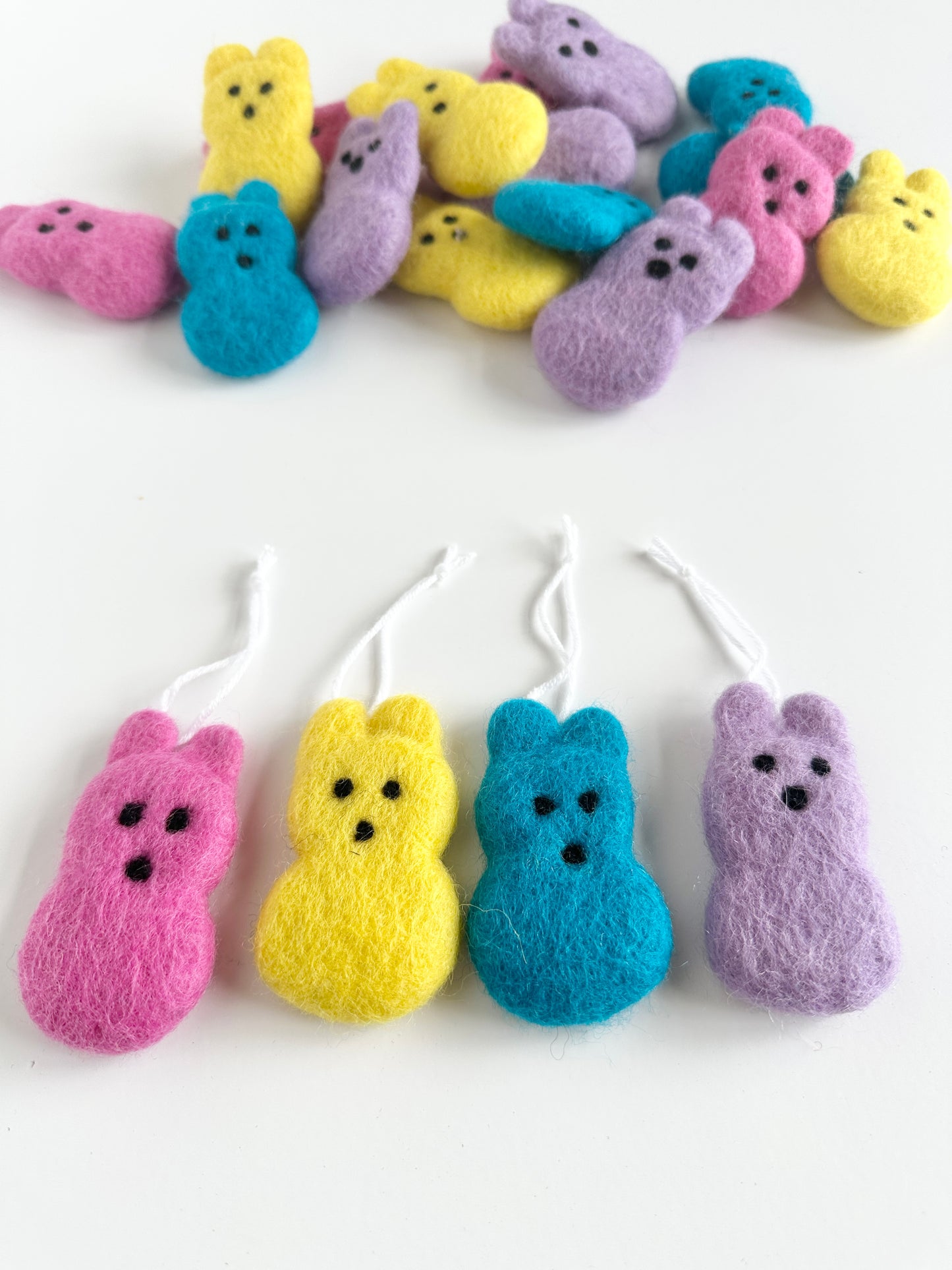 Wool Felted Bunny Ornament