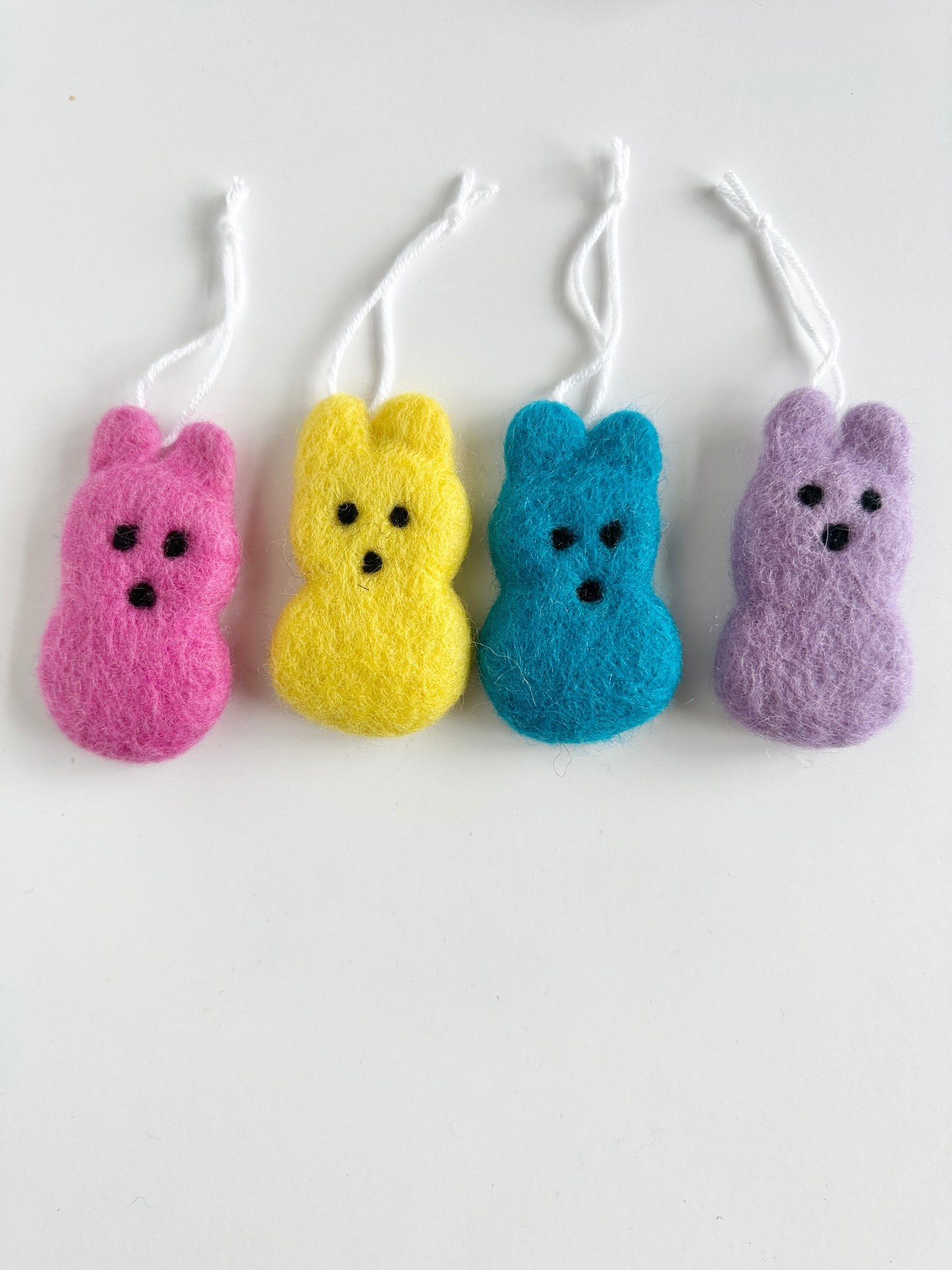 Wool Felted Bunny Ornament