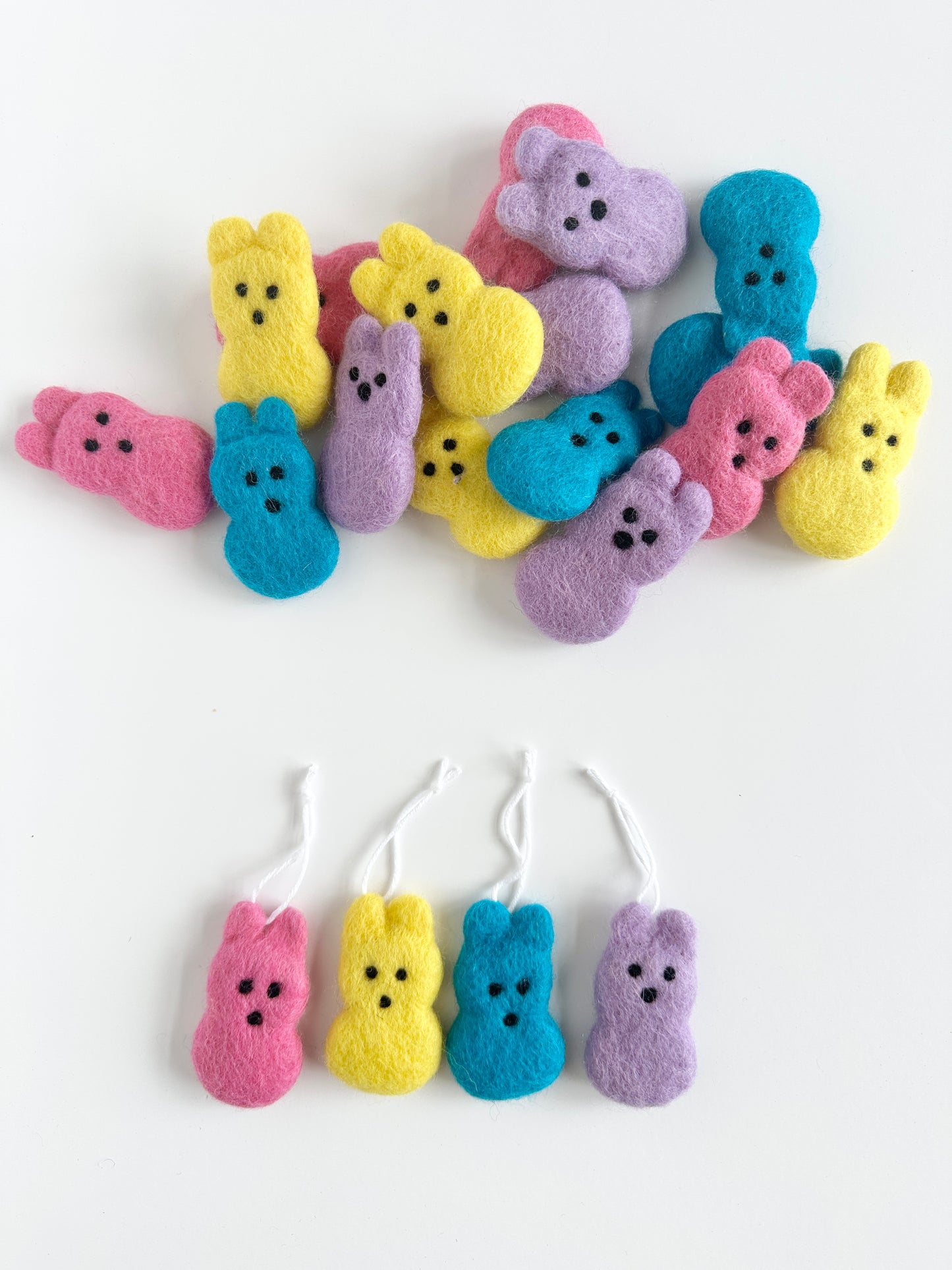 Wool Felted Bunny Ornament